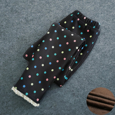 Laste püksid Sügis- ja talveriided Multifilmide trükkimine Püksid Tüdrukud Stretch Plus Velvet Stretch Säärised Sooja hoidmiseks