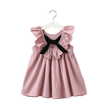 2022 Νέο καλοκαιρινό γιλέκο για κορίτσια τζιν κέντημα casual αμάνικο φόρεμα πριγκίπισσας Παιδικά παιδικά ρούχα για κορίτσια