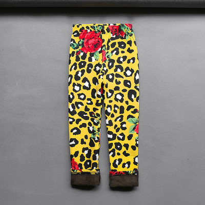 Odjeća za djevojčice Dječje tajice Djevojčica Zima Jesen Debele tople tajice iz crtanih filmova Hlače Tajice za dječake Djevojčice plus baršunaste hlače