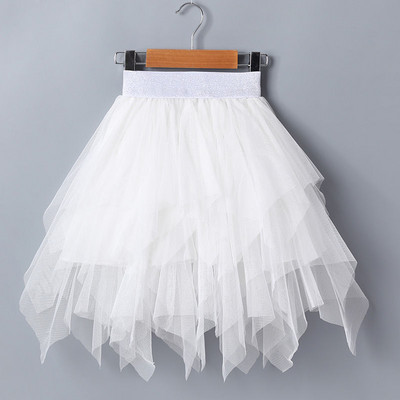 VIDMID Tüdrukute poolseelik laste kook kohev tuti seelik printsess pits ebaregulaarne võrkseelik vikerkaare võrkseelik kiht P158