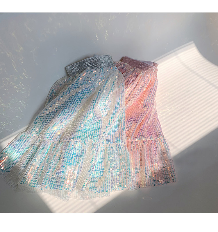 Καλοκαιρινή λαμπερή αστραφτερή φούστα για κορίτσια Μόδα μίνι φούστες Κορίτσι Πριγκίπισσα αστέρια Glitter DanceGlitter πούλιες φούστες 1-12 ετών