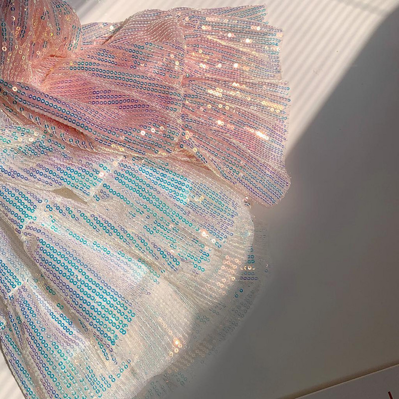 Καλοκαιρινή λαμπερή αστραφτερή φούστα για κορίτσια Μόδα μίνι φούστες Κορίτσι Πριγκίπισσα αστέρια Glitter DanceGlitter πούλιες φούστες 1-12 ετών