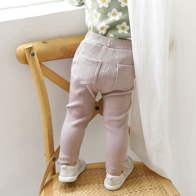 Uued poistele ja tüdrukutele suured Pp püksid Trendikas keermega puuvillane paksu taskuga säärised väikelastele vabaaja püksid beebile