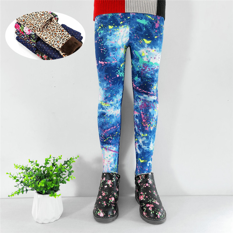 Mergaitėms Šiltos Pėdkelnės Dryžuotos gėlėtos Vaikiškos Storos Kelnės Elastinės Juosmens Antblauzdžiai Mergaitėms Vaikiškos Kelnės Žieminiai Kūdikių Drabužiai Kelnės