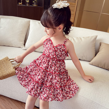 Κορίτσια Καλοκαιρινό Φόρεμα Σφεντάς Λουλούδι Φόρεμα Πριγκίπισσα Μοντέρνα Παιδικά Ρούχα Αναψυχής Βρεφικά Παιδικά Ρούχα Γλυκά Floral Vestidos
