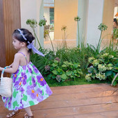 Sling haljine za djevojčice ljetna odjeća modna slatka tanka dječja dječja haljina princeze bez rukava