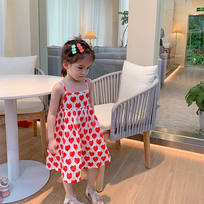 Sling haljine za djevojčice ljetna odjeća modna slatka tanka dječja dječja haljina princeze bez rukava
