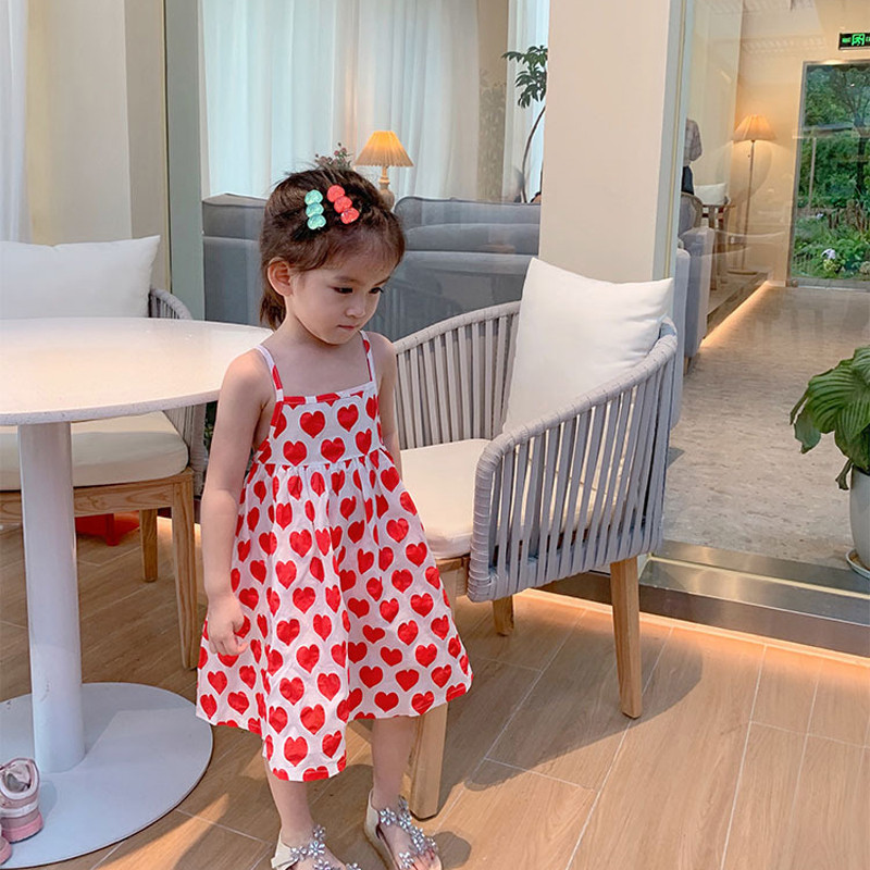 Sling haljine za djevojčice ljetna odjeća modna slatka tanka dječja dječja haljina princeze bez rukava
