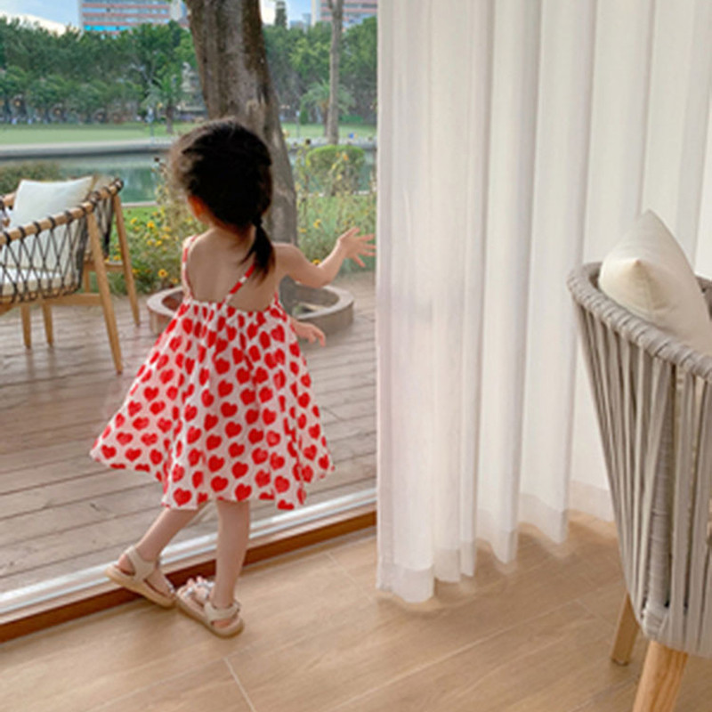 Sling haljine za djevojčice ljetna odjeća modna slatka tanka dječja dječja haljina princeze bez rukava