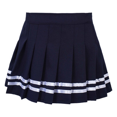 Παιδικές μαθητικές σχολικές στολές κοριτσιών Φούστα σε γραμμή Α Μόδα Ελαστική μέση Πλισέ φούστα σε στυλ ριγέ με πάτο για εφήβους