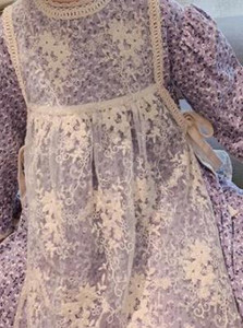 Κορίτσια Ανοιξιάτικο φθινόπωρο δαντέλα φόρεμα Country style Floral φόρεμα δαντέλα ποδιά μόδα Παιδική στολή Παιδικά ρούχα