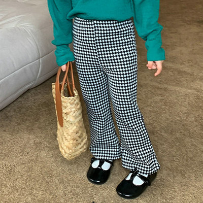 Proljeće Jesen Novo Djevojačke hlače Pit Trumpet Hlače Europski i američki stil Modne hlače Tajice Dječja odjeća za djevojke