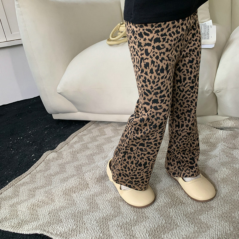 Proljeće Jesen Novo Djevojačke hlače Pit Trumpet Hlače Europski i američki stil Modne hlače Tajice Dječja odjeća za djevojke