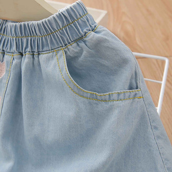 2023 Φθινόπωρο Άνοιξη 2 3 4 6 8 9 10 12 Χρόνια Παιδικά Βαμβακερά Σχολικά Κεντήματα Υπέροχη βαμβακερή τζιν φούστα με τσέπη για κοριτσάκια