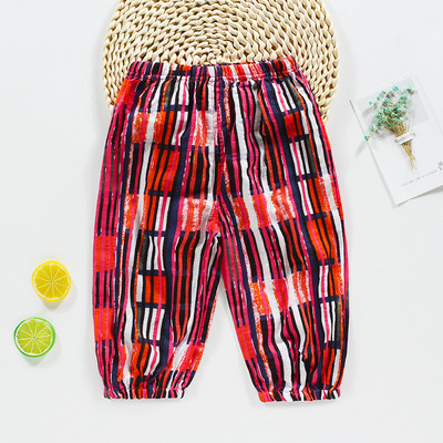 Παιδικά βαμβακερά παντελόνια αντικουνουπικά για νήπιο μωρό Καλοκαίρι δροσερό λουλουδάτο παντελόνι Αγόρια Κορίτσια Αθλητικά casual παντελόνια 4 6 7 8 10 ετών