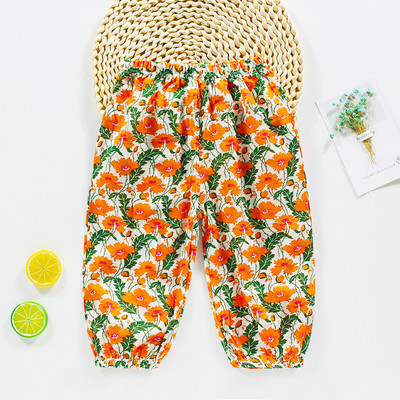 Παιδικά βαμβακερά παντελόνια αντικουνουπικά για νήπιο μωρό Καλοκαίρι δροσερό λουλουδάτο παντελόνι Αγόρια Κορίτσια Αθλητικά casual παντελόνια 4 6 7 8 10 ετών