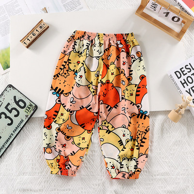 Παιδικά βαμβακερά παντελόνια αντικουνουπικά για νήπιο μωρό Καλοκαίρι δροσερό λουλουδάτο παντελόνι Αγόρια Κορίτσια Αθλητικά casual παντελόνια 4 6 7 8 10 ετών