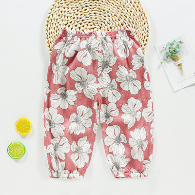 Παιδικά βαμβακερά παντελόνια αντικουνουπικά για νήπιο μωρό Καλοκαίρι δροσερό λουλουδάτο παντελόνι Αγόρια Κορίτσια Αθλητικά casual παντελόνια 4 6 7 8 10 ετών