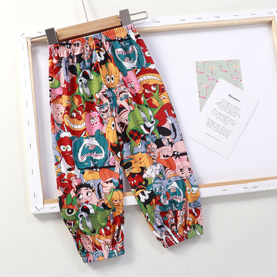 Παιδικά βαμβακερά παντελόνια αντικουνουπικά για νήπιο μωρό Καλοκαίρι δροσερό λουλουδάτο παντελόνι Αγόρια Κορίτσια Αθλητικά casual παντελόνια 4 6 7 8 10 ετών