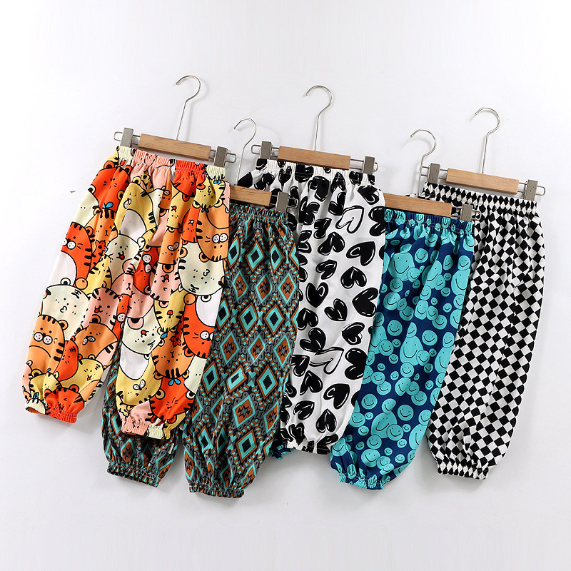 Παιδικά βαμβακερά παντελόνια αντικουνουπικά για νήπιο μωρό Καλοκαίρι δροσερό λουλουδάτο παντελόνι Αγόρια Κορίτσια Αθλητικά casual παντελόνια 4 6 7 8 10 ετών