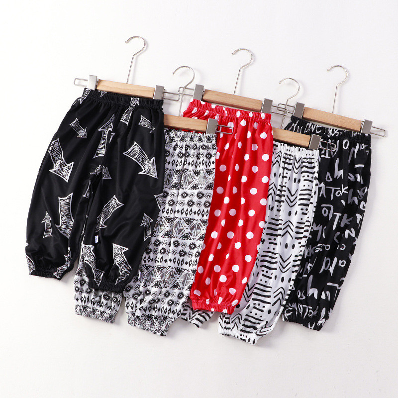 Παιδικά βαμβακερά παντελόνια αντικουνουπικά για νήπιο μωρό Καλοκαίρι δροσερό λουλουδάτο παντελόνι Αγόρια Κορίτσια Αθλητικά casual παντελόνια 4 6 7 8 10 ετών