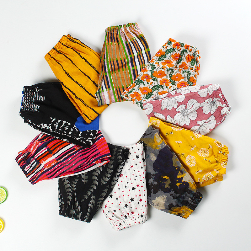 Παιδικά βαμβακερά παντελόνια αντικουνουπικά για νήπιο μωρό Καλοκαίρι δροσερό λουλουδάτο παντελόνι Αγόρια Κορίτσια Αθλητικά casual παντελόνια 4 6 7 8 10 ετών