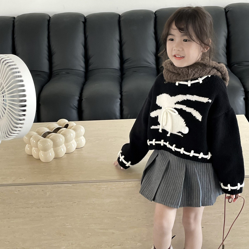 Fusta Fete Toamnă și Iarnă Nou stil coreean 2023 Nou la modă Fusta plisată cu talie înaltă Fusta simplă în dungi gri