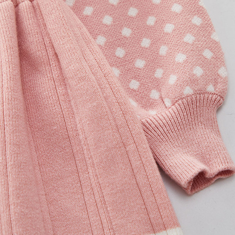 Tüdrukute sügistalvine kleit Uus pikkade varrukatega kampsun reväär Lastekleit Printsess Kleit Väikese Tüdruku Alumine Välisriided