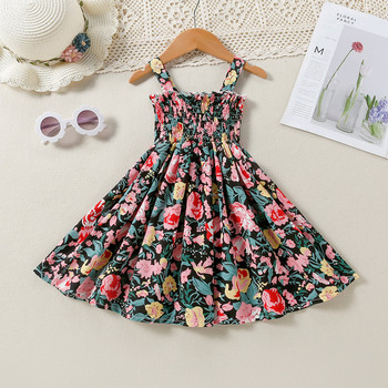 Καλοκαιρινά Φορέματα Sling για Κορίτσια Charm Vestidos Party Princess Dresses Παιδικά Ρούχα Παιδικά Ρούχα Ανοιξιάτικα Floral φόρεμα μέσης