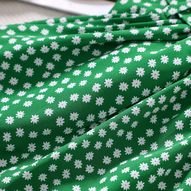 Uus tüdrukute suvine killustunud lilledega plisseeritud servaga vabaaja poolseelik alg- ja keskkoolilastele