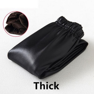 Zimske tajice za djevojčice PU Plus Debele baršunaste dječje tople hlače Kožne pencil hlače Elastični struk Proljeće Jesen Tanke uske hlače