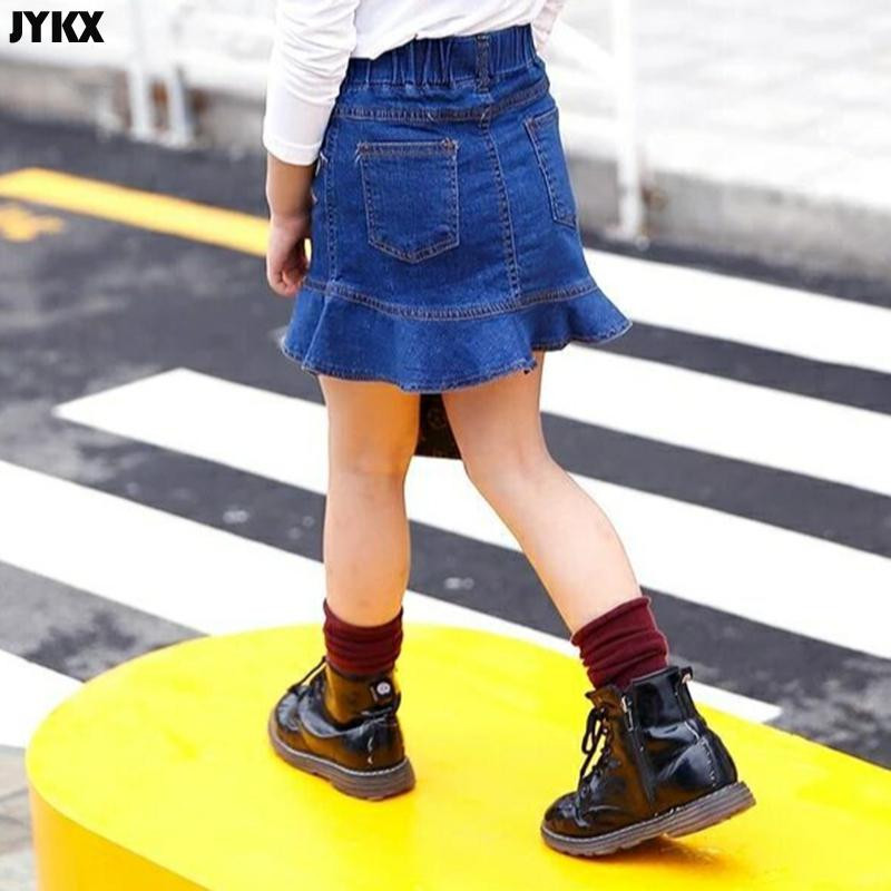 Proljetna i ljetna suknja za djevojčice 2023. Nova traper suknja za djevojčice Suknja s ribljim repom na bokovima Dječje suknje od 2 do 7 godina