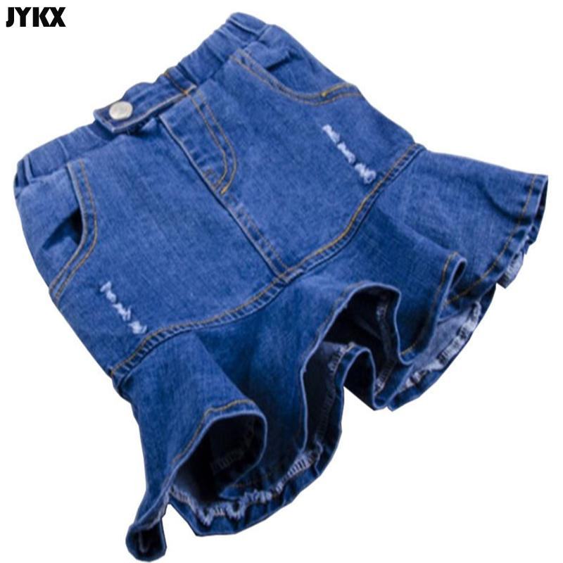 Proljetna i ljetna suknja za djevojčice 2023. Nova traper suknja za djevojčice Suknja s ribljim repom na bokovima Dječje suknje od 2 do 7 godina