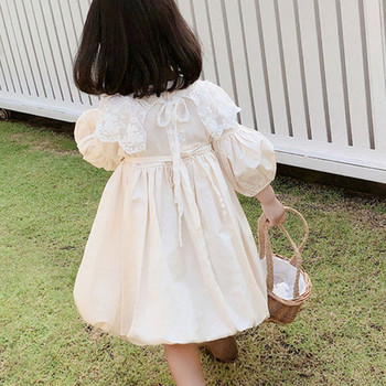 Ανοιξιάτικο φθινόπωρο φόρεμα για κορίτσια με δαντέλα Αποσπώμενο φόρεμα νεράιδα μακρυμάνικο πριγκίπισσα Παιδικά ρούχα Παιδικά ρούχα