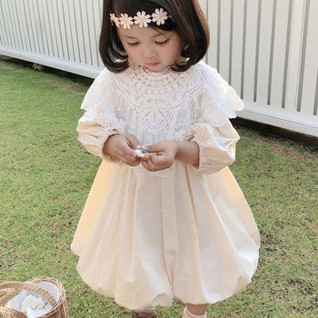 Ανοιξιάτικο φθινόπωρο φόρεμα για κορίτσια με δαντέλα Αποσπώμενο φόρεμα νεράιδα μακρυμάνικο πριγκίπισσα Παιδικά ρούχα Παιδικά ρούχα