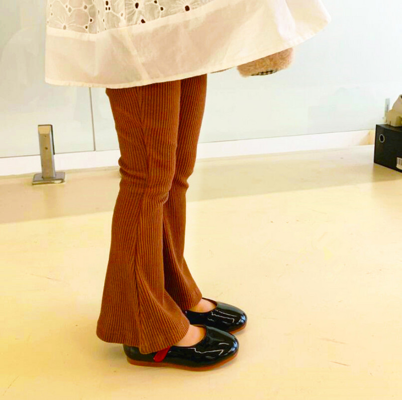 Παιδικά Κοριτσίστικα Βαμβακερά Ριμπ Παντελόνια Ανοιξιάτικα Γλυκά Κορίτσια Μωρό Ψηλόμεση Ελαστικότητα Λεπτό Παντελόνι Παιδικό Κολάν