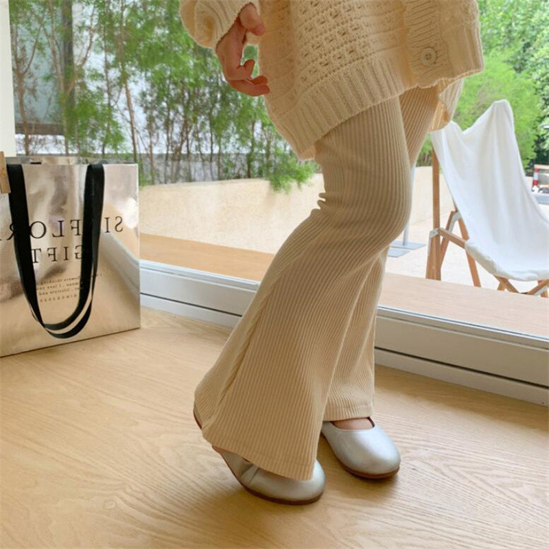 Παιδικά Κοριτσίστικα Βαμβακερά Ριμπ Παντελόνια Ανοιξιάτικα Γλυκά Κορίτσια Μωρό Ψηλόμεση Ελαστικότητα Λεπτό Παντελόνι Παιδικό Κολάν