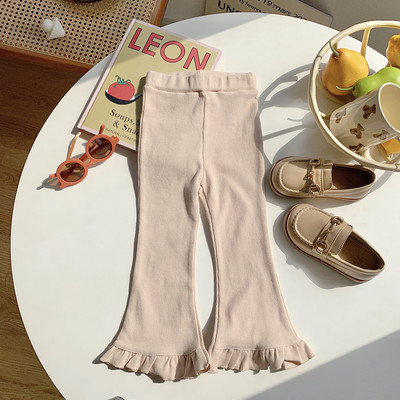 2-8T puuvillased lapsed, tüdrukud, püksid, väikelapsed, sügistalverid