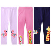 Životinje Flamingo žirafa Print Tajice za djevojčice Crtani modni pamuk Proljeće Jesen Dječje uske hlače Hlače za malu djecu