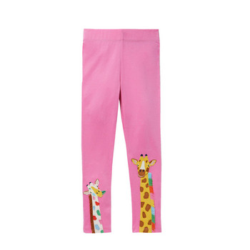 Животни фламинго жираф щампа момичета гамаши карикатура мода памук пролет есен детски тесни панталони панталони за малки деца