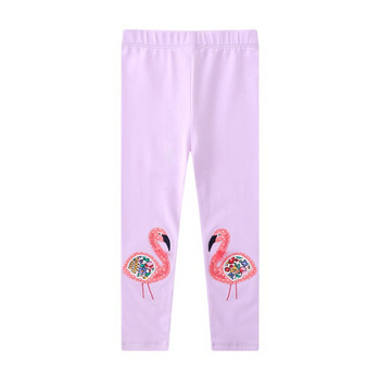 Животни фламинго жираф щампа момичета гамаши карикатура мода памук пролет есен детски тесни панталони панталони за малки деца