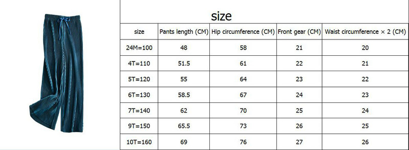 M.LEIHE.BO Tüdrukute 2020 Uued plisseeritud laia säärepüksid Lastele Vabad vabaaja püksid Šifoonist püksid Jääsiid Nine Points püksid