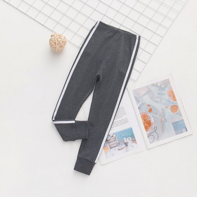 Πλαϊνό Αθλητικό Παντελόνι Κορίτσι Φθινόπωρο Χειμώνας Καθαρό Χρώμα Skinny κολάν για κορίτσια Φούτερ Παιδικά Ρούχα Stretch Παντελόνια Πανωφόρια