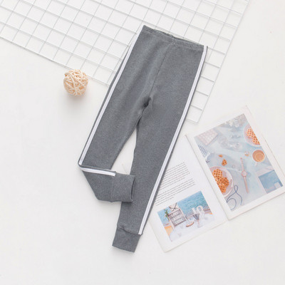 Πλαϊνό Αθλητικό Παντελόνι Κορίτσι Φθινόπωρο Χειμώνας Καθαρό Χρώμα Skinny κολάν για κορίτσια Φούτερ Παιδικά Ρούχα Stretch Παντελόνια Πανωφόρια