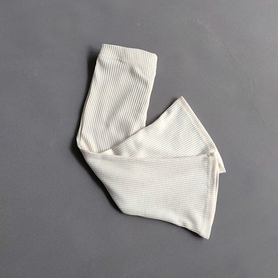 Proljetne pamučne rebraste lepršave hlače za djevojčice Sweet Girls Baby Visoki struk Elastične uske hlače Tajice Dječje hlače