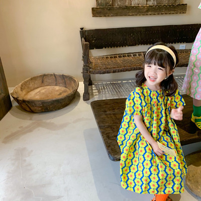 suvine tüdrukukleit lilleline Lasteriided triibuline armas pikk seelik lasteriided