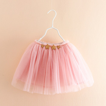 Κοριτσίστικη δικτυωτή νέα φούστα TUTU Κορεάτικη παιδική φούστα χορού tutu star WT69
