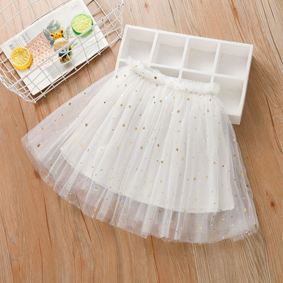 Κοριτσίστικη δικτυωτή νέα φούστα TUTU Κορεάτικη παιδική φούστα χορού tutu star WT69