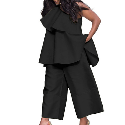 Dvodijelni kompleti 2023 Novi dolazak Ljeto Jesen Ženski odgovarajući setovi Komplet od 2 komada Top na jedno rame i hlače Odijela Odjeća
