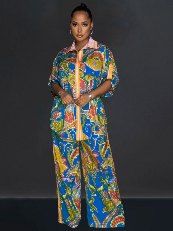 Kaheosalised naiste komplektid 2023, uus saabumine kevadsügis, sobivad komplektid triibuline trükk 2 osaline komplekt ülemised püksid ülikonnad rõivad riided